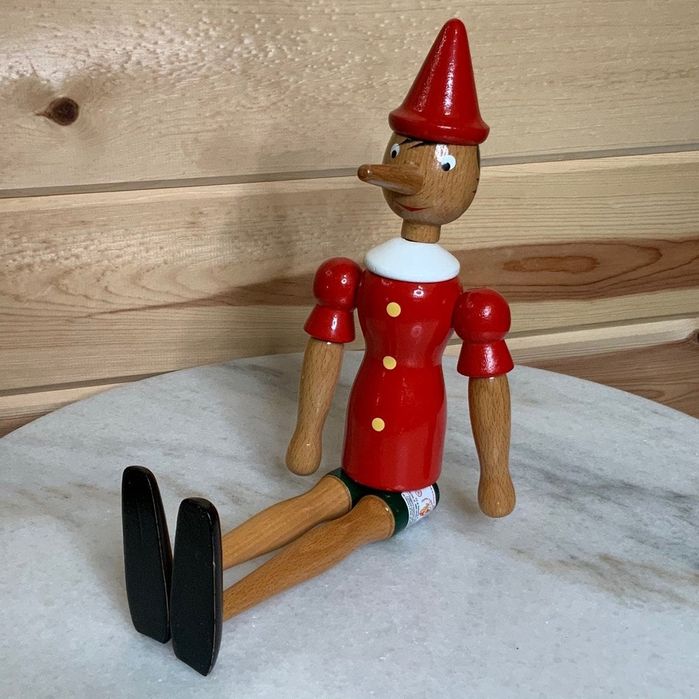 Wood Pinocchio hand made Articulated Italy NEW